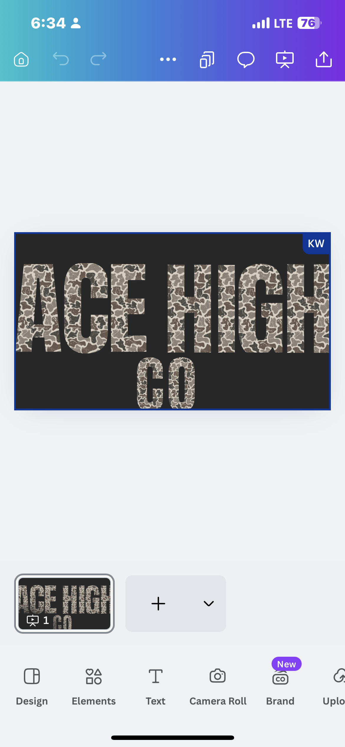 Ace High Camo Crew Neck